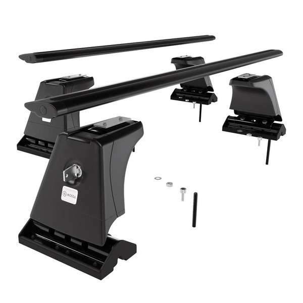 Portbagaj de bază pentru plafonul mașinii pentru: Peugeot 5008 Dubita (2009-2017) - negru - puncte de montare - aluminiu