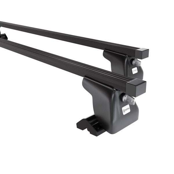 Portbagaj de bază pentru plafonul mașinii pentru: Jeep Commander SUV (2006-2010) - negru - Profilul T - oțel