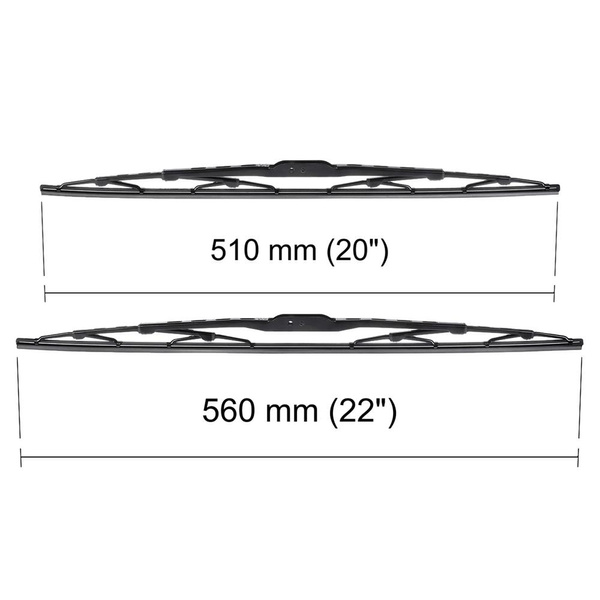 Ștergătoare auto de parbriz pentru Hyundai Sonata IV Berlină (04.2001-01.2005) - lamele standard