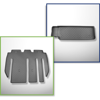 Set cu tăvița pentru portbagaj și covorașe auto TPE pentru: Tesla Model X SUV (0