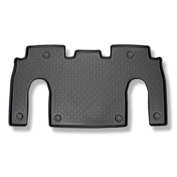 Set cu tăvița pentru portbagaj și covorașe auto TPE pentru: Tesla Model X SUV (10.2016-12.2020) - 6 locuri; rândul II; pentru spațiul din spatele celui de-al treilea rând de scaune