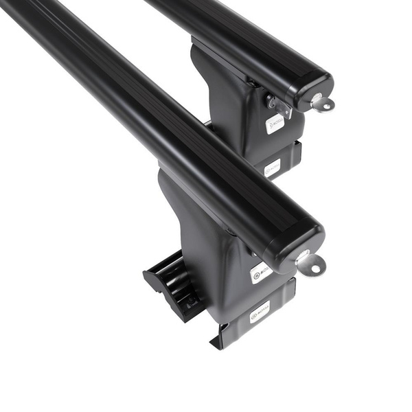 Portbagaj de bază pentru plafonul mașinii pentru: Nissan Juke mk I (F15) SUV (2010-2019) - negru - fără elemente de montaj - aluminiu