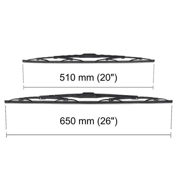 Ștergătoare auto de parbriz pentru Peugeot 406 Coupé (03.1997-02.2005) - lamele standard