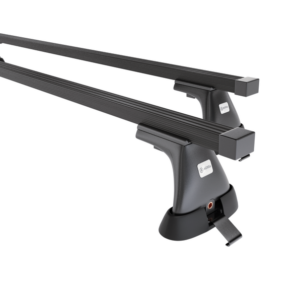 Portbagaj de bază pentru plafonul mașinii pentru: Peugeot Partner mk I Van (2003-2010) - negru - puncte de montare - oțel