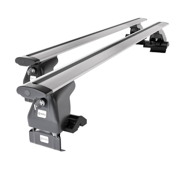 Portbagaj de bază pentru plafonul mașinii pentru: Volkswagen Golf mk V Hatchback (2004-2007) - argintiu - fără elemente de montaj - aluminiu