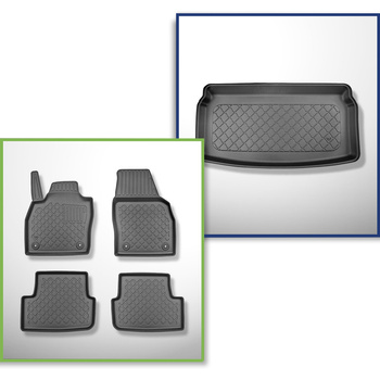 Set cu tăvița pentru portbagaj și covorașe auto TPE pentru: Audi A1 GB Sportback
