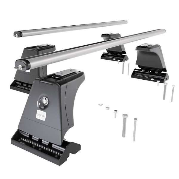 Portbagaj de bază pentru plafonul mașinii pentru: Citroen Berlingo mk II Van (2008-2018) - argintiu - puncte de montare - aluminiu