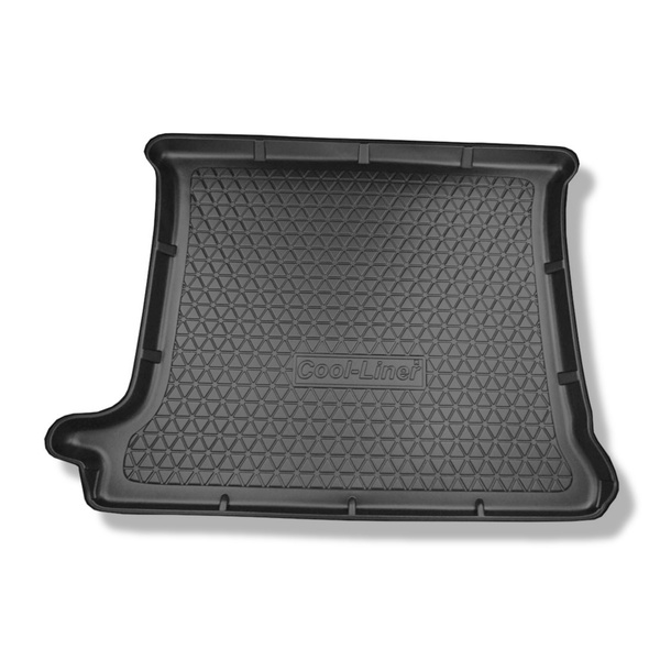 Tăviță pentru portbagaj auto: Renault Trafic II Van (09.2001-08.2014) - versiunea pentru pasageri (combi/tour); în spatele celui de-al treilea rând de scaune; aer condiționat suplimentar; L2 (ampatament lung)