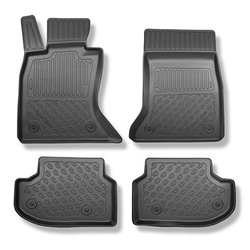 Covorașe TPE pe măsură: BMW Seria 5 F10 Limuzină (2013-01.2017) - X-drive; distanța dintre ghidajele scaunului din față (în spate) 365 mm