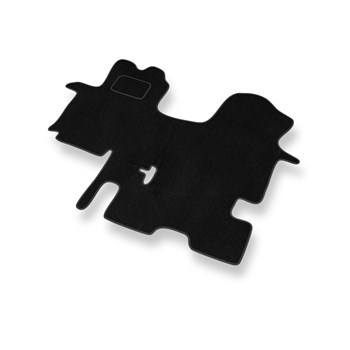 Covorașe auto din catifea pentru: Renault Trafic II Van (2001-2014) 1+1 - negru