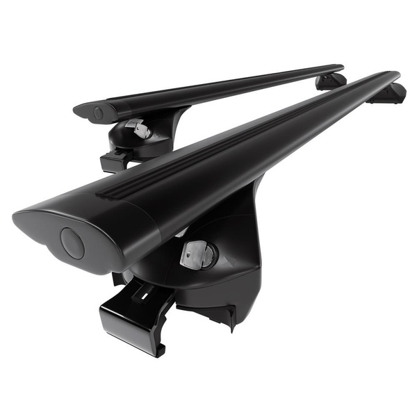 Portbagaj de bază pentru plafonul mașinii pentru: Citroen C4 Aircross SUV (2012-2017) - negru - șine integrate - aluminiu