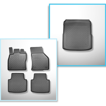 Set cu tăvița pentru portbagaj și covorașe auto TPE pentru: Volkswagen Arteon Fa