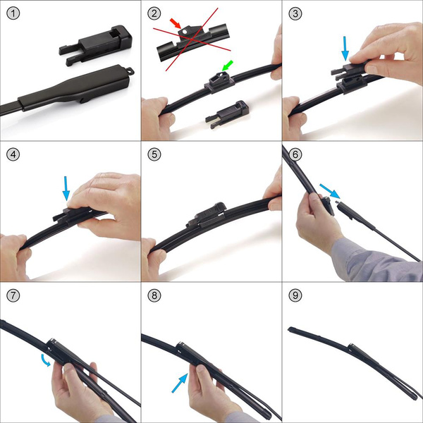 Ștergătoare auto de parbriz pentru Nissan Qashqai +2 Crossover (08.2008-12.2013) - lamele plete