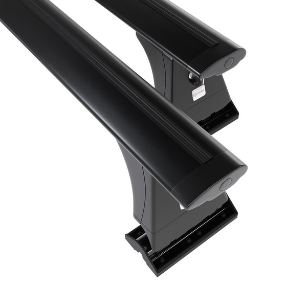 Portbagaj de bază pentru plafonul mașinii pentru: Peugeot 3008 SUV (2009-2016) - negru - puncte de montare - aluminiu