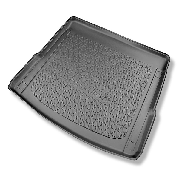 Set cu tăvița pentru portbagaj și covorașe auto TPE pentru: Audi Q5 II FY SUV (01.2017-08.2024) - de asemenea pentru modelele cu șine de montaj ; nu pentru versiunea TFSI e plug-in hybrid; de asemenea pentru modelele cu șine de montaj