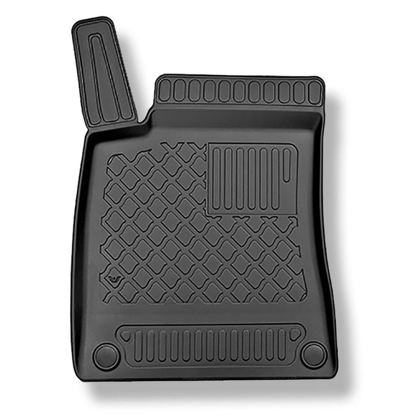 Set cu tăvița pentru portbagaj și covorașe auto TPE pentru: Mercedes-Benz GLB X247 SUV (11.2019-....) - 5 locuri; portbagaj superior; podea mobilă în poziția cea mai înaltă; 7 locuri; fără rândul III