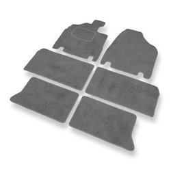Covorașe auto din catifea pentru: Kia Carnival II Dubita (2006-2010) - gri