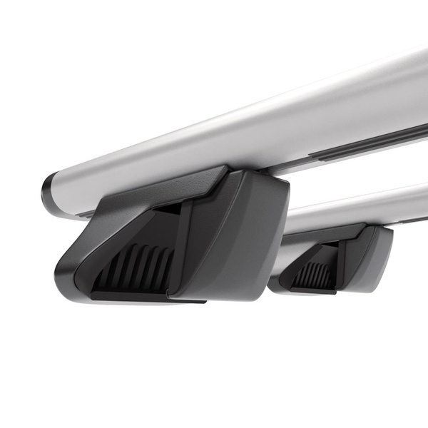 Portbagaj de bază pentru plafonul mașinii pentru: Volkswagen Touran Dubita (2003-2014) - argintiu - Șine - aluminiu