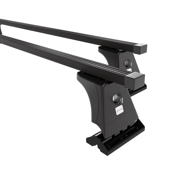 Portbagaj de bază pentru plafonul mașinii pentru: Peugeot 3008 SUV (2009-2016) - negru - puncte de montare - oțel