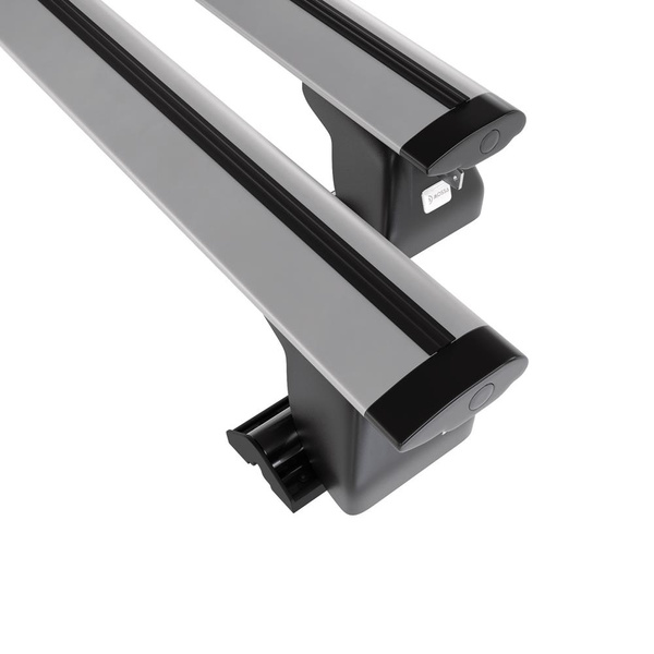 Portbagaj de bază pentru plafonul mașinii pentru: Volkswagen Transporter T5 Van (2003-2009) - argintiu - Profilul T - aluminiu