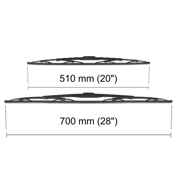 Ștergătoare auto de parbriz pentru Peugeot Expert II Van (02.2007-2016) - lamele standard
