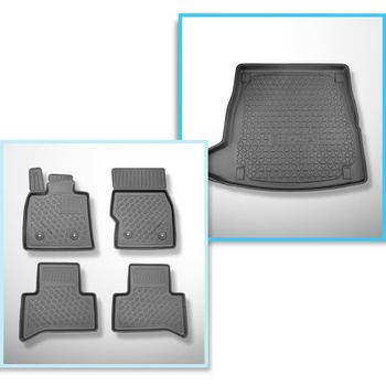 Set cu tăvița pentru portbagaj și covorașe auto TPE pentru: Alfa Romeo Stelvio 9