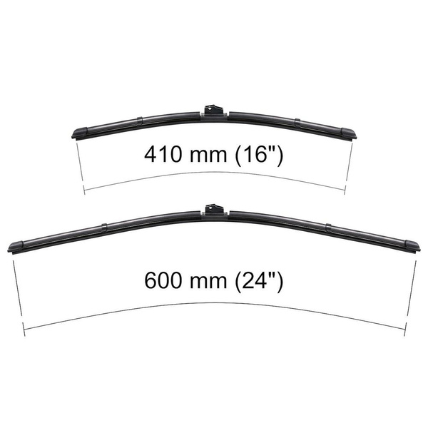 Ștergătoare auto de parbriz pentru Audi A1 8X Hatchback, Sportback (05.2010-2018) - lamele plete