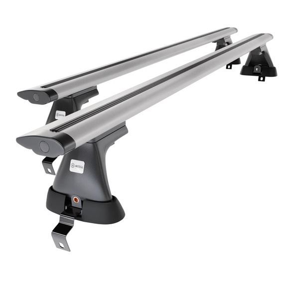 Portbagaj de bază pentru plafonul mașinii pentru: Alfa Romeo Giulietta Hatchback (2010-2020) - argintiu - fără elemente de montaj - aluminiu