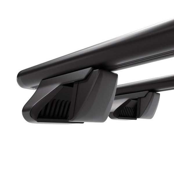 Portbagaj de bază pentru plafonul mașinii pentru: Subaru Justy G3X Hatchback (2003-2007) - negru - Șine - aluminiu