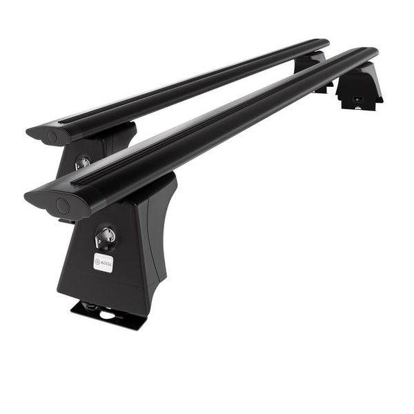 Portbagaj de bază pentru plafonul mașinii pentru: Citroen Jumper III Van (2014-....) - negru - puncte de montare - aluminiu
