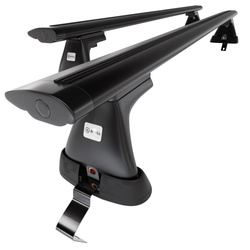 Portbagaj de bază pentru plafonul mașinii pentru: Fiat Bravo Hatchback (2007-2014) - negru - fără elemente de montaj - aluminiu