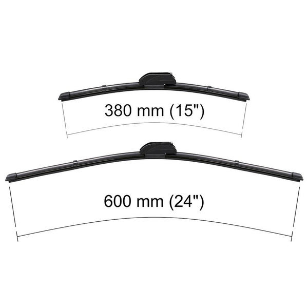 Ștergătoare auto de parbriz pentru Nissan X-Trail I, II SUV (10.2000-07.2014) - lamele plete