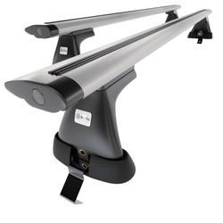 Portbagaj de bază pentru plafonul mașinii pentru: Ford Mondeo mk V Hatchback (2014-2022) - argintiu - fără elemente de montaj - aluminiu