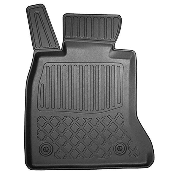 Covorașe TPE pe măsură: BMW Seria 5 F11 Touring (2013-04.2017) - fără X-drive; distanța dintre ghidajele scaunului din față (în spate) 365mm