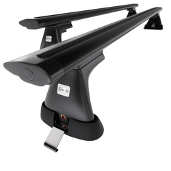 Portbagaj de bază pentru plafonul mașinii pentru: Toyota RAV4 mk II SUV (2000-2005) - negru - puncte de montare - aluminiu