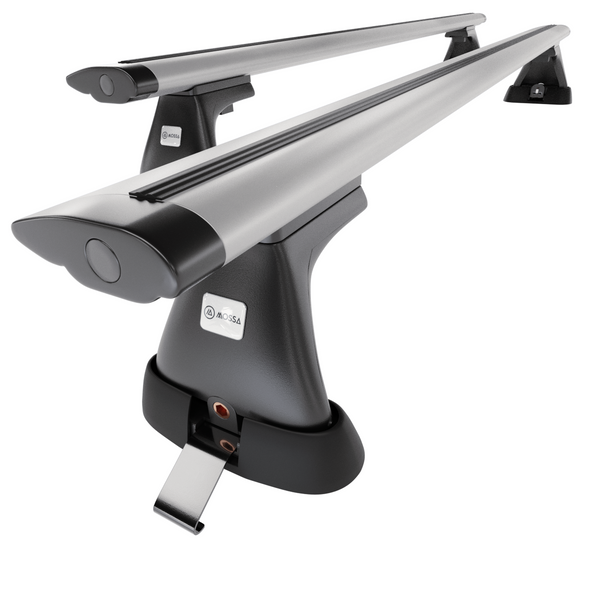 Portbagaj de bază pentru plafonul mașinii pentru: Citroen Xsara Picasso Dubita (2000-2006) - argintiu - puncte de montare - aluminiu