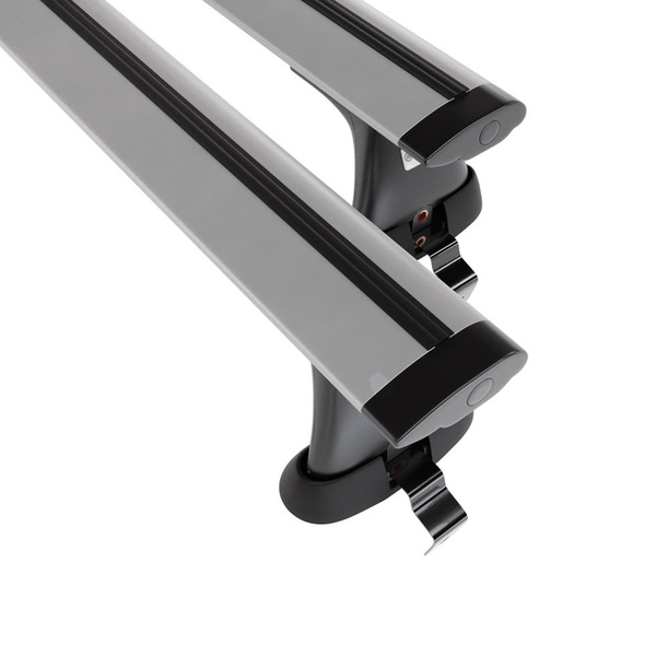 Portbagaj de bază pentru plafonul mașinii pentru: Alfa Romeo Giulietta Hatchback (2010-2020) - argintiu - fără elemente de montaj - aluminiu