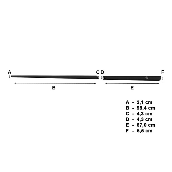 Mulaje laterale pentru mașină: Honda Accord Berlină (2008-2011) - (lungimea lamelelor: 984mm; 670mm)
