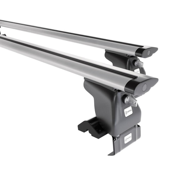 Portbagaj de bază pentru plafonul mașinii pentru: Volkswagen Golf mk V Hatchback (2004-2007) - argintiu - fără elemente de montaj - aluminiu