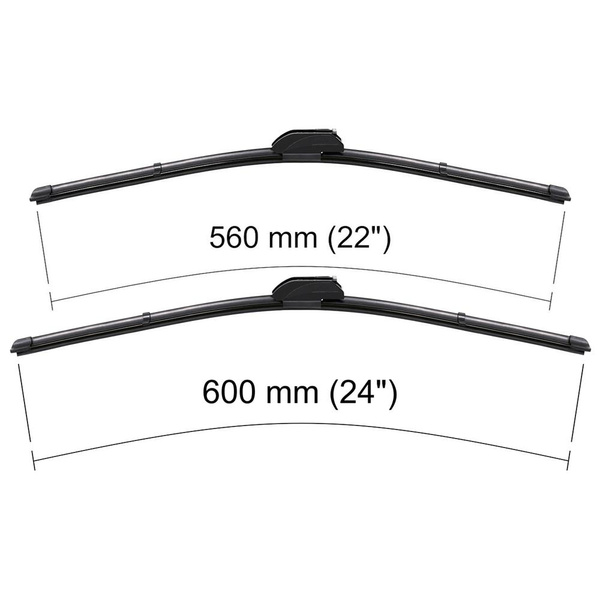 Ștergătoare auto de parbriz pentru Peugeot 406 Berlină, SW (10.1996-02.2005) - lamele plete