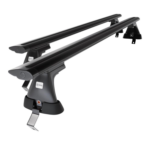 Portbagaj de bază pentru plafonul mașinii pentru: Ford Focus C-Max Hatchback (2011-2019) - negru - fără elemente de montaj - aluminiu