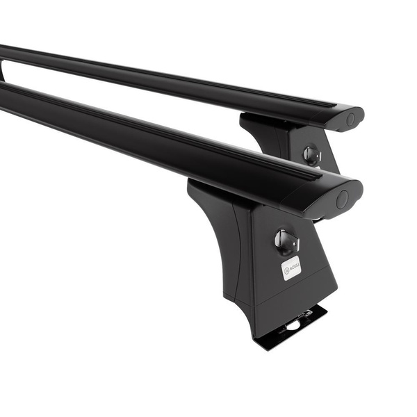 Portbagaj de bază pentru plafonul mașinii pentru: Citroen Jumper III Van (2014-....) - negru - puncte de montare - aluminiu
