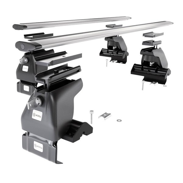 Portbagaj de bază pentru plafonul mașinii pentru: Toyota Camry IX Berlină (2018-....) - argintiu - fără elemente de montaj - aluminiu