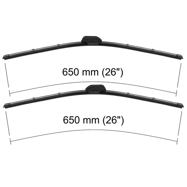 Ștergătoare auto de parbriz pentru Peugeot 807 Dubita (08.2005-12.2013) - lamele plete