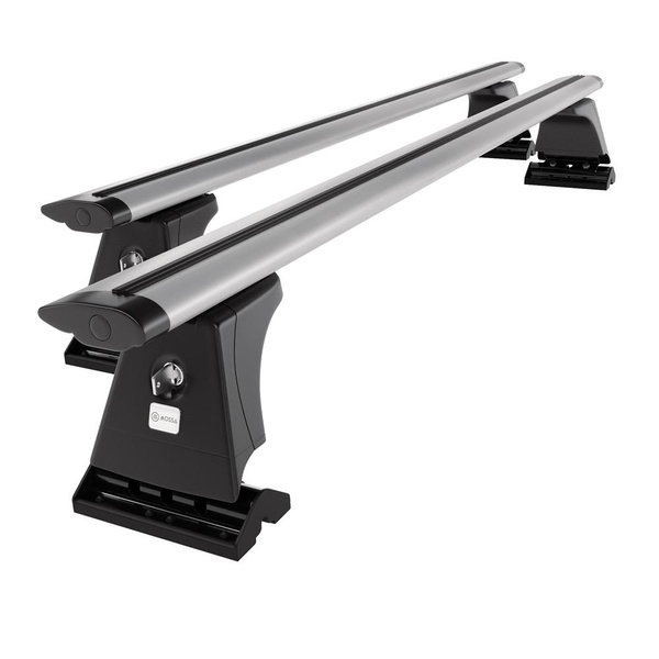 Portbagaj de bază pentru plafonul mașinii pentru: Citroen C5 Berlină (2008-2017) - argintiu - puncte de montare - aluminiu