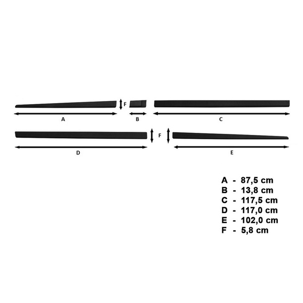 Mulaje laterale pentru mașină: Mercedes-Benz Vito Van (2014-....)