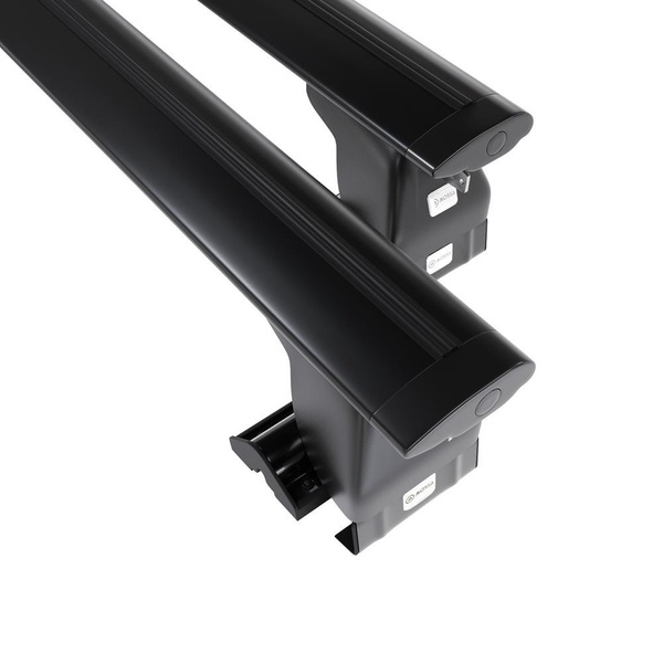 Portbagaj de bază pentru plafonul mașinii pentru: Hyundai Accent mk II Hatchback (2003-2005) - negru - fără elemente de montaj - aluminiu