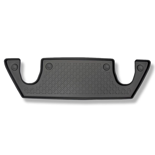 Set cu tăvița pentru portbagaj și covorașe auto TPE pentru: Tesla Model X SUV (10.2016-12.2020) - 6 locuri; rândul III; pentru spațiul din spatele celui de-al treilea rând de scaune