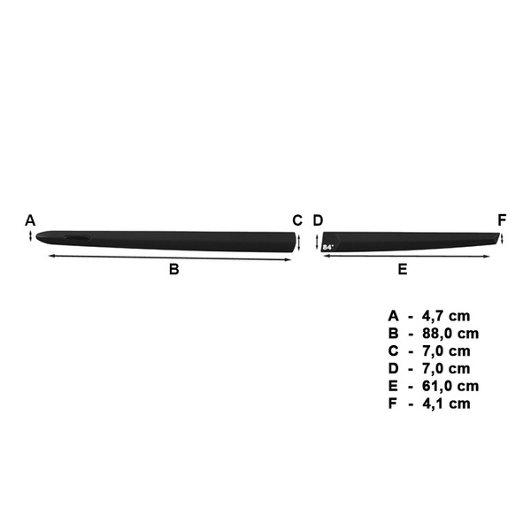 Mulaje laterale pentru mașină: Ford Fiesta VII Hatchback (5 uși) - (2008-2017) - (lungimea lamelelor: 880mm; 610mm)