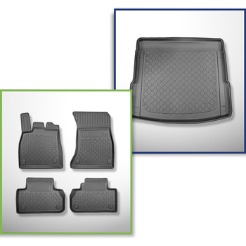 Set cu tăvița pentru portbagaj și covorașe auto TPE pentru: Audi Q5 II FY SUV (0